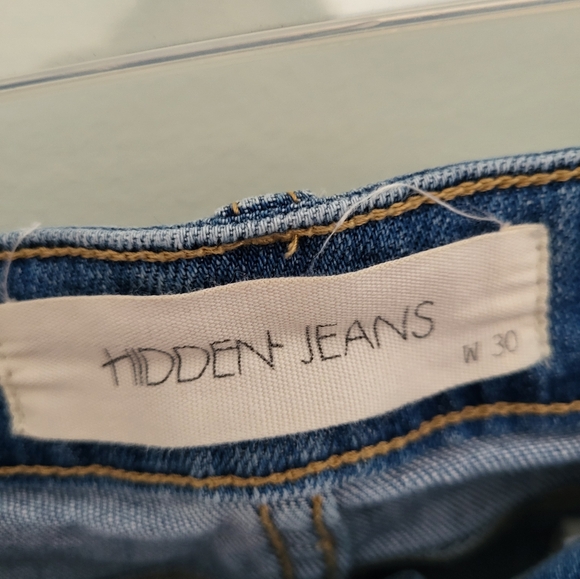 Hidden Jeans Women Size 30 Distressed Ripped Fray Cropped Denim Jeans Mid Rise - Picture 5 of 9